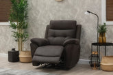 Skye Charcoal Electric Reclining Armchair – Contemporary Living Room Fabric Armchair