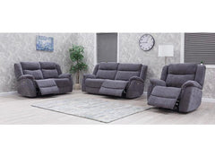 Lorenza Fabric Powered Reclining Armchair With Pocket Sprung Seating – Dark Grey (Pre-Order Only)