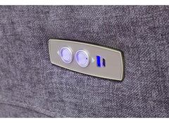 Lorenzo Fabric Powered Corner Sofa with Pocket Sprung Seating, USB Ports & Drinks Console – Dark Grey