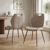 Turin Walnut Dining Chair - Mocha