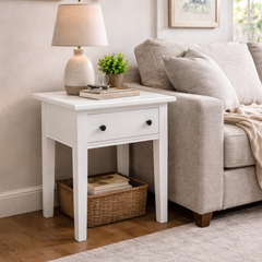 Handcrafted Painted Lamp Table – Floor Model