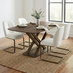 Solara Walnut 180cm Sintered Stone Dining Table