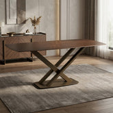 Solara Walnut 180cm Sintered Stone Dining Table