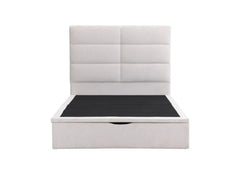 Jessica Beige Storage Bed - front