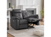 Palermo Anthracite 2P Sofa - open