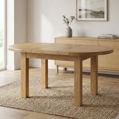 Dorchester Oak 120-160cm Oval Extension Table