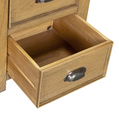 Dorchester Oak 5 Drawer Narrow Chest