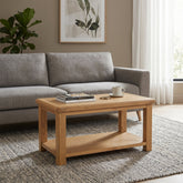 Dorchester Oak Coffee Table with shelf