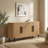 Stockholm Curved Sideboard 4 Door
