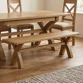 Dorchester Oak 200cm Dining Bench