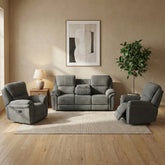 Westbury Electric Reclining 3+1+1 Suite Stone