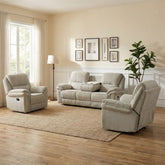 Westbury Manual Reclining 3+1+1 Suite Beige