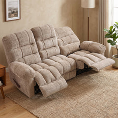 Cloud 3 Seater Recliner Beige