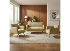 Piper 2+1+1 Green Fabric