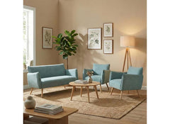 Piper 2+1+1 Teal Fabric