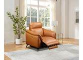 Porto Half-Leather Powered Reclining Armchair