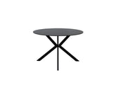 Opal Round Dining Table – Round Dining Table With Charcoal Stone Top