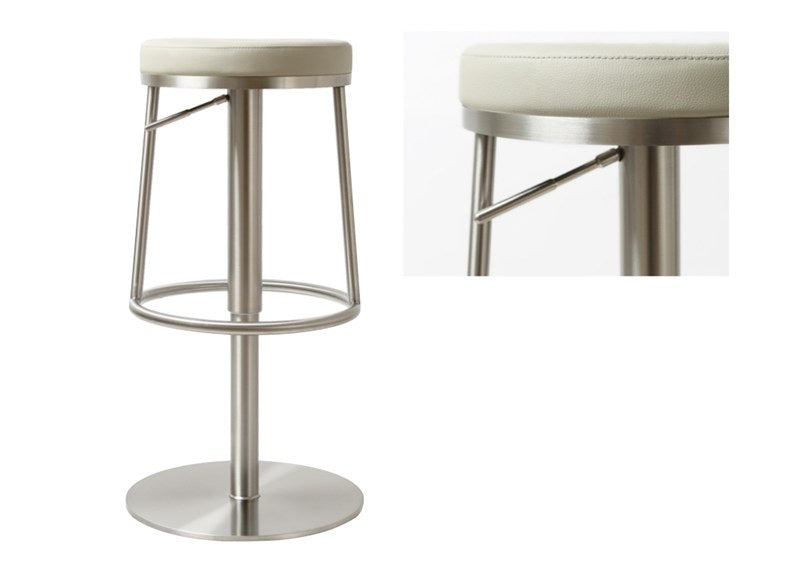 Vibe Stool W/Grey PU Seat - c/o
