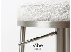Vibe Stool W/Grey Fabric Seat - detail