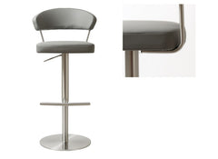 Strata Grey PU Stool - 1