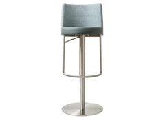 Vogue Teal Fabric/PU Bar Stool - 2