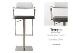 Tempo Grey Fusio Stool - c/o
