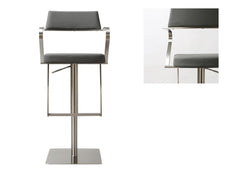 Tempo Grey PU Stool - c/o