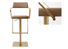 Tempo Mocha PU Stool - c/o