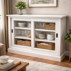 Handcrafted Painted Glazed Sideboard – Floor Model