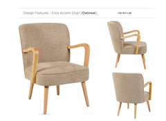 Eliza Accent Chair - Oatmeal