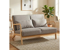 Hadley 2 Seater Stone Linen