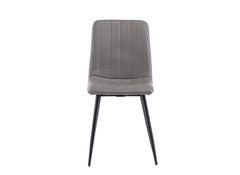 Saldini Grey Round Dining Table W/611 Grey PU Chairs