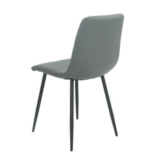 Argenta 90cm Dining Set - With Four Dark Grey Chairs