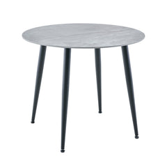 Argenta 90cm Dining Set - With Four Light Grey Chairs