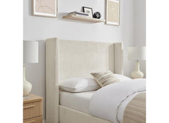 Gemini Natural Fabric Bed - headboard