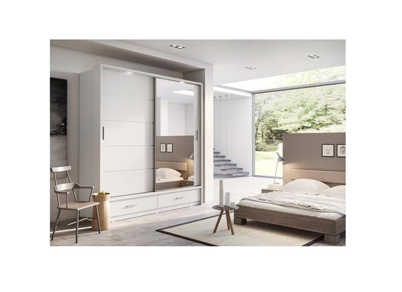 Alpha Mirrored Wardrobe - 1