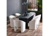 Louis Dining Table W/Anthea Chenille Chairs - 1
