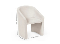 Anthea Cream Dining Chair - dims