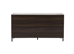 Aryia Dark Wood Sideboard - rear