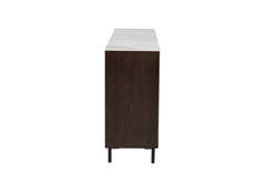 Aryia Dark Wood Sideboard - side