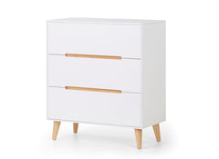 Alicia White Three Drawer Cherst