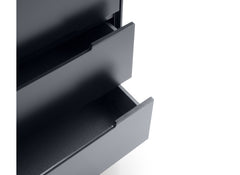 Alicia Anthracite Three Drawer Chest - drawer detail