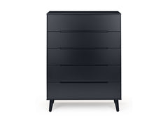 Alicia Anthracite Five Drawer Chest - 2