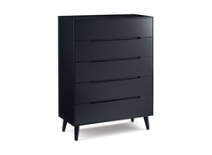 Alicia Anthracite Five Drawer Chest - 3