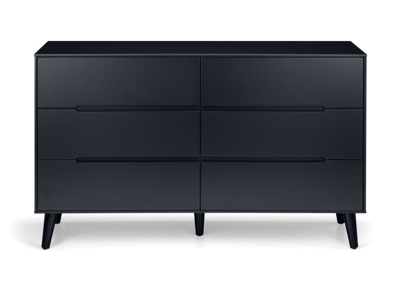 Alicia Anthracite Six Drawer Chest - front