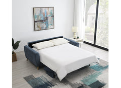Anderson Blue Sofa Bed - open