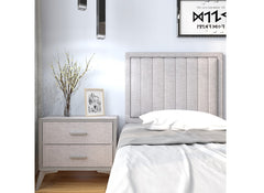 Annabel 3 ft Grey Fabric Headboard