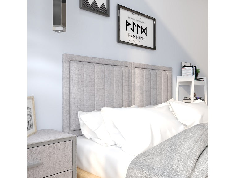 Annabel 5 ft Grey Fabric Headboard