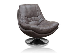 Axis Dark Grey Swivel Armchair