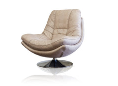 Axis Light Grey Swivel Armchair